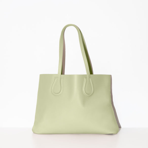 E/W shopper Bag in Sage, from Koff