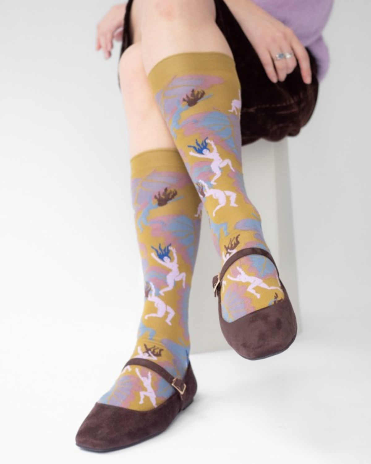 Mi-Bas Esprits Absinthe Socks from Bonne Maison 