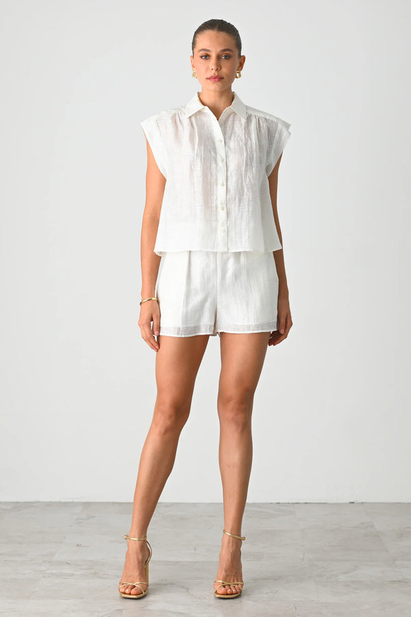 Rhea Top in Ivory, from Lavender Brown