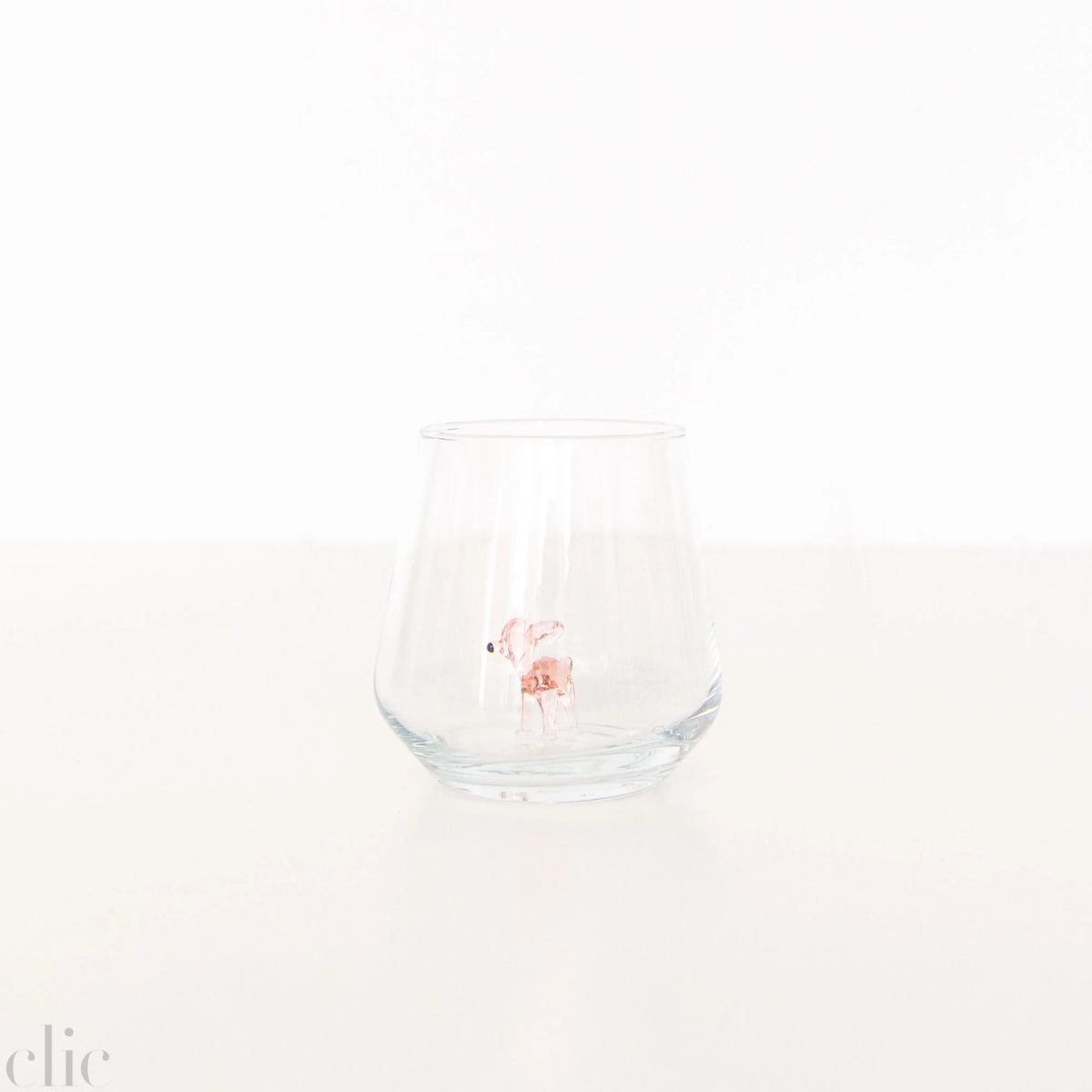 Bambi Drinking Glass in Pink