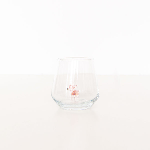Bambi Drinking Glass in Pink, from Minizoo