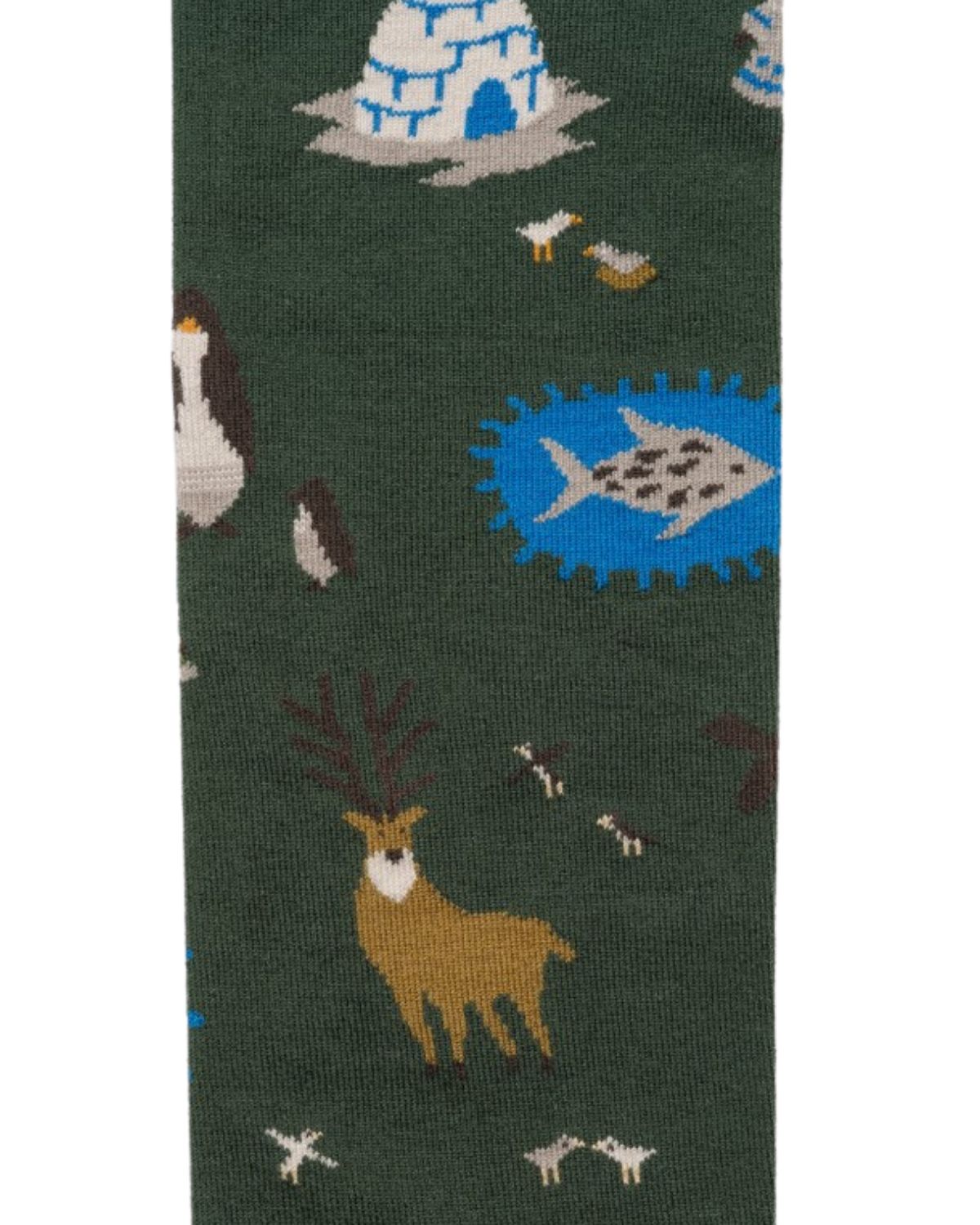 Mi-Bas Inuit Socks in Forêt/Forest from Bonne Maison