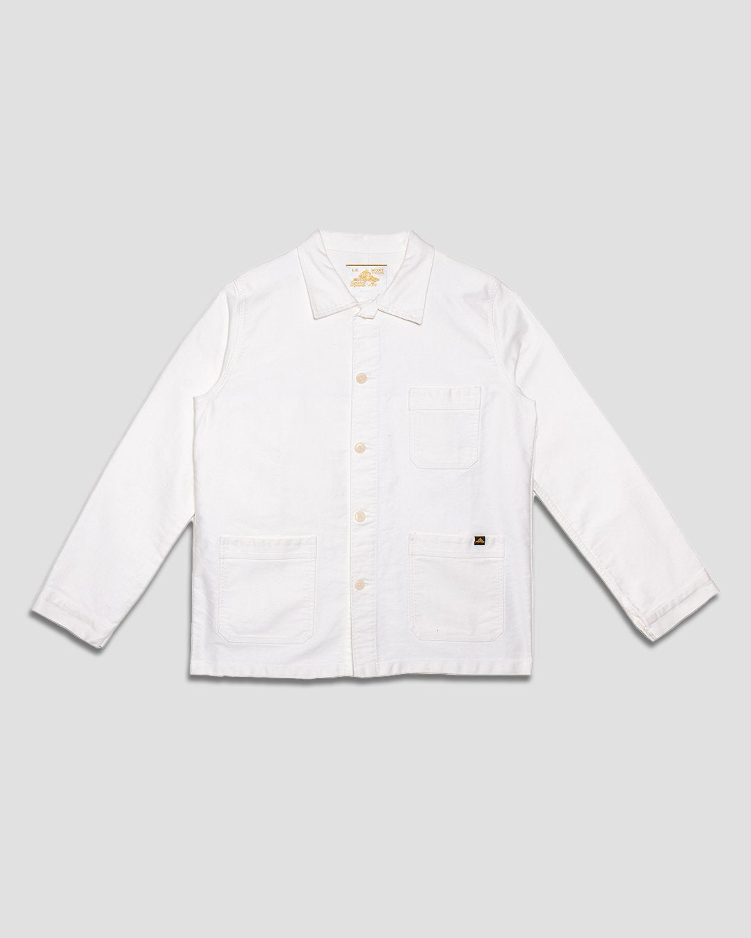 Moleskin Work Jacket in Off White, from Le Mont Saint Michel