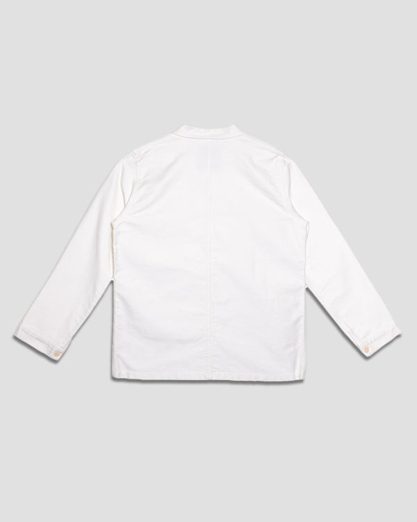 Moleskin Work Jacket in Off White, from Le Mont Saint Michel