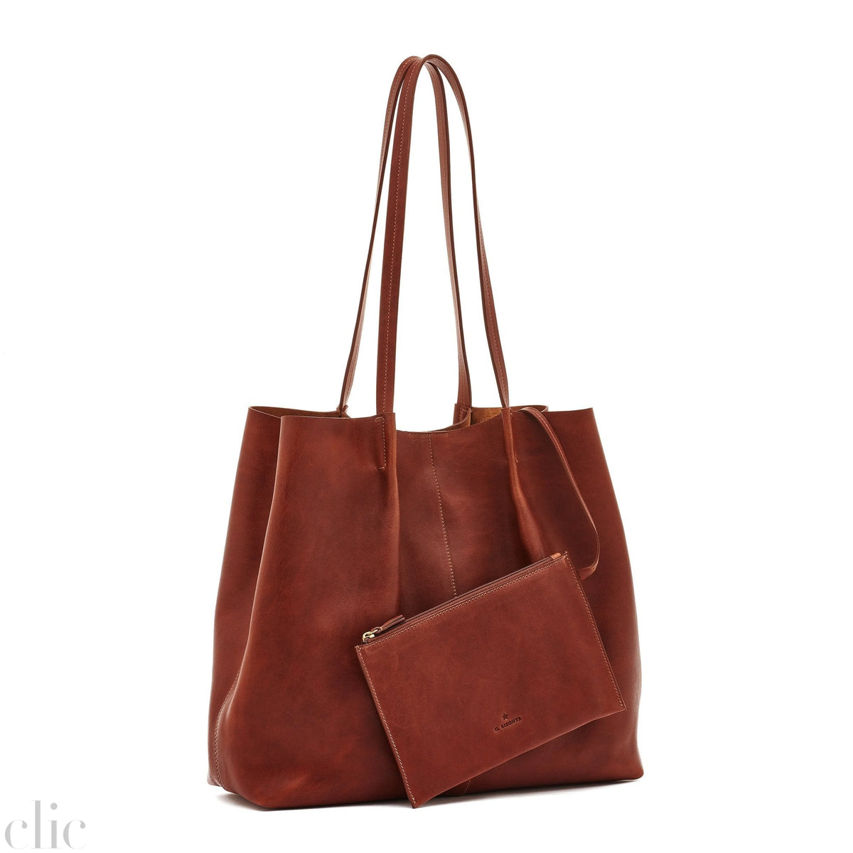 Nina Tote Bag in Sepia, from IL Bisonte