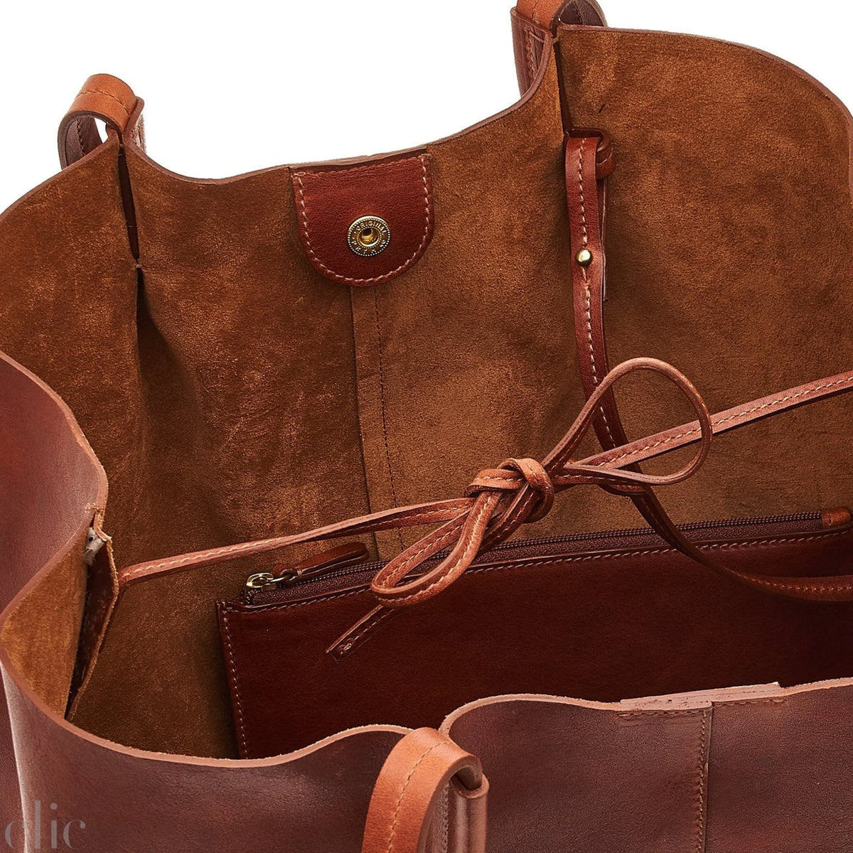 Nina Tote Bag in Sepia, from IL Bisonte