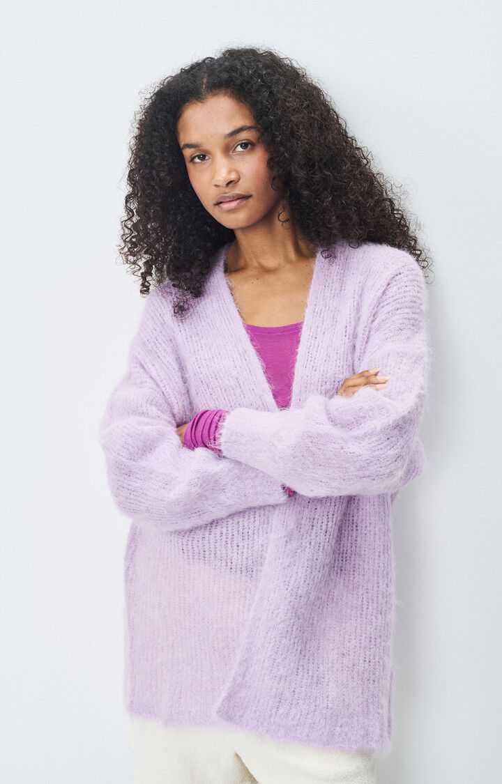 Bymi Cardigan in Lilac, from American Vintage