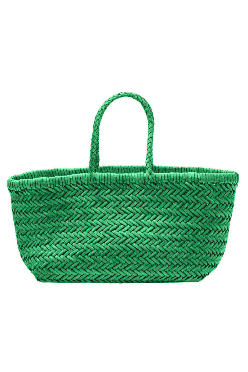 Bamboo Triple Jump Small Bag in Parrot Green, from Dragon Diffusion