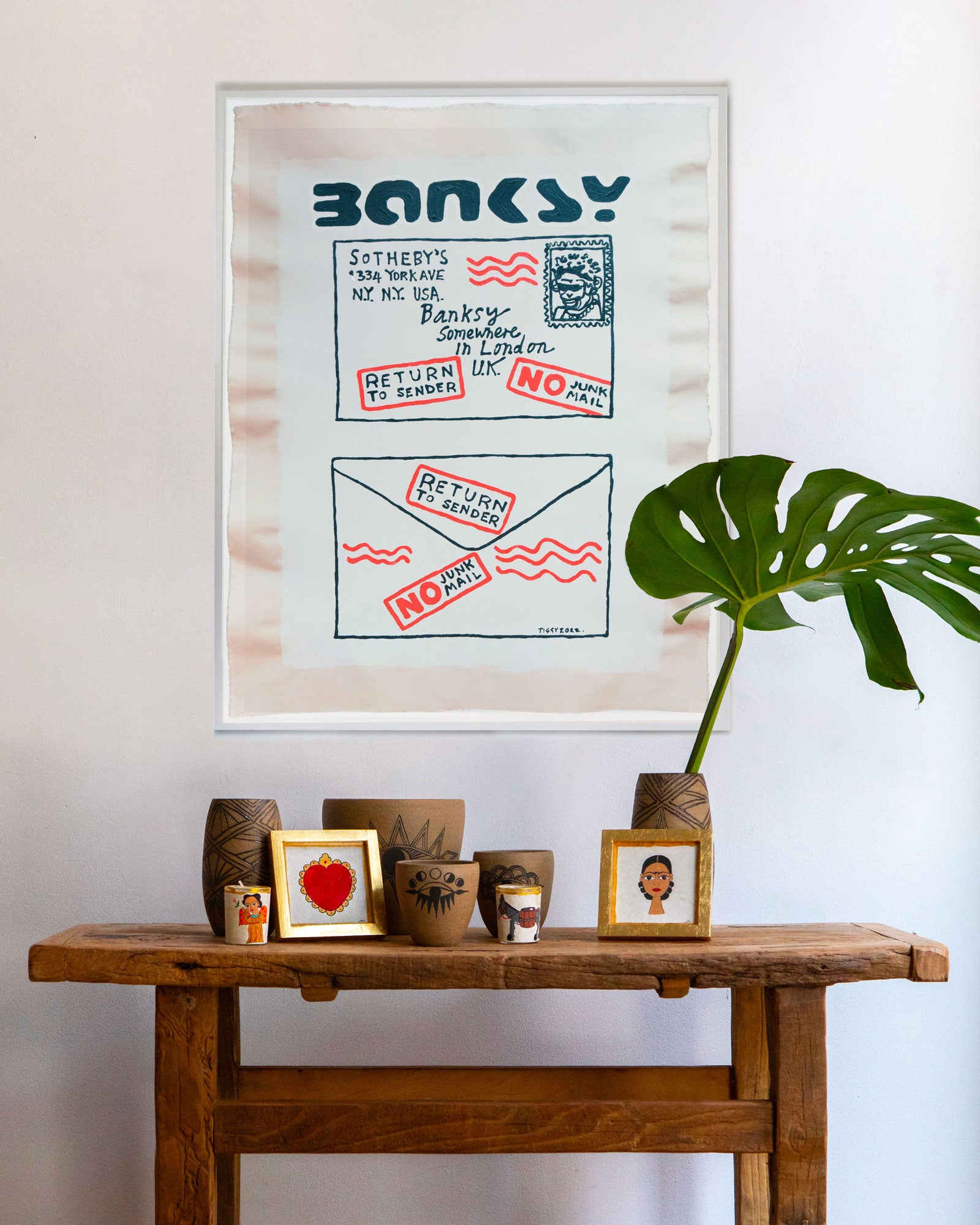 Banksy Return Mail by Tiggy Ticehurst