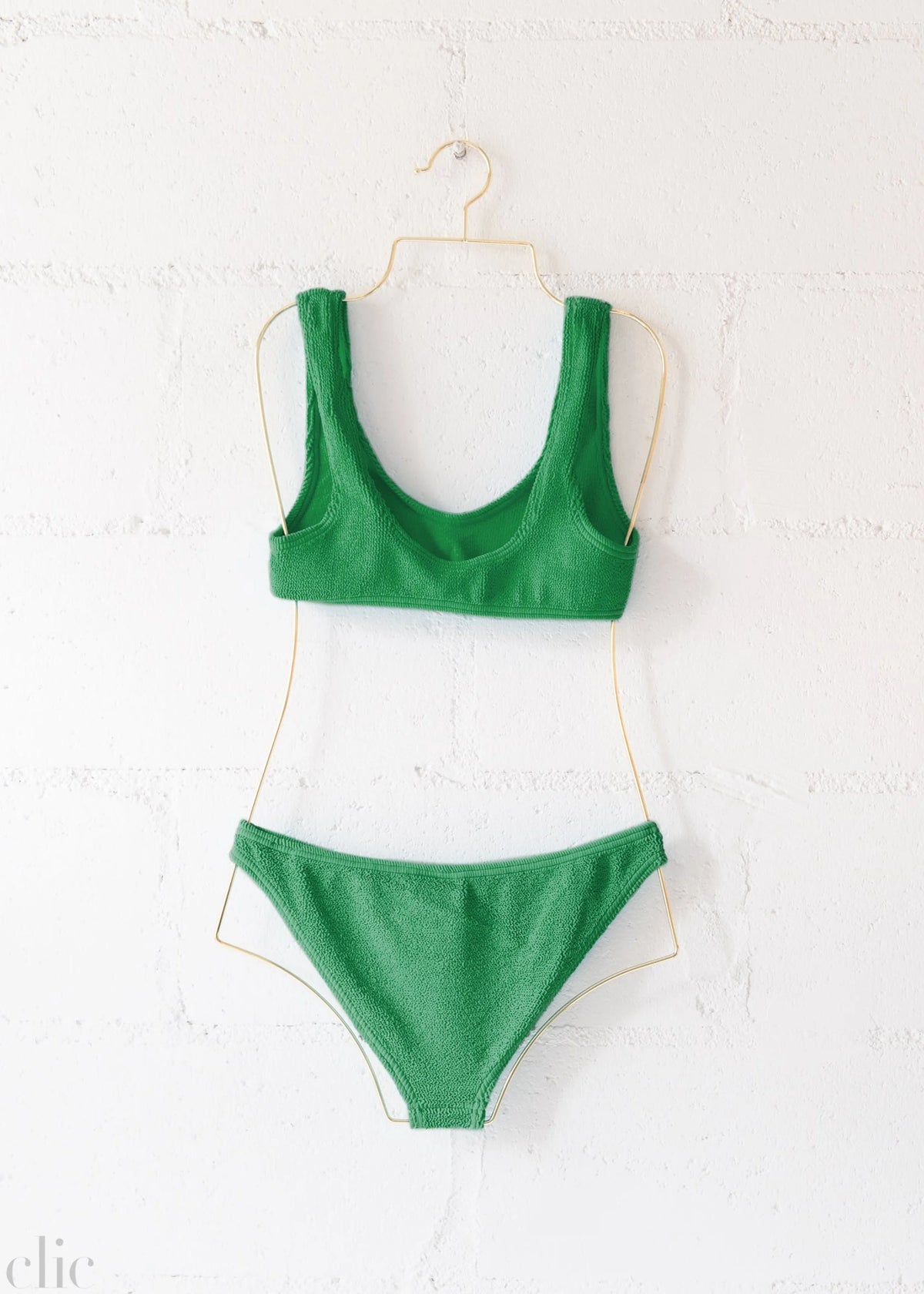 Barcelona Bikini Top in Jade Green , from Love & Bikinis
