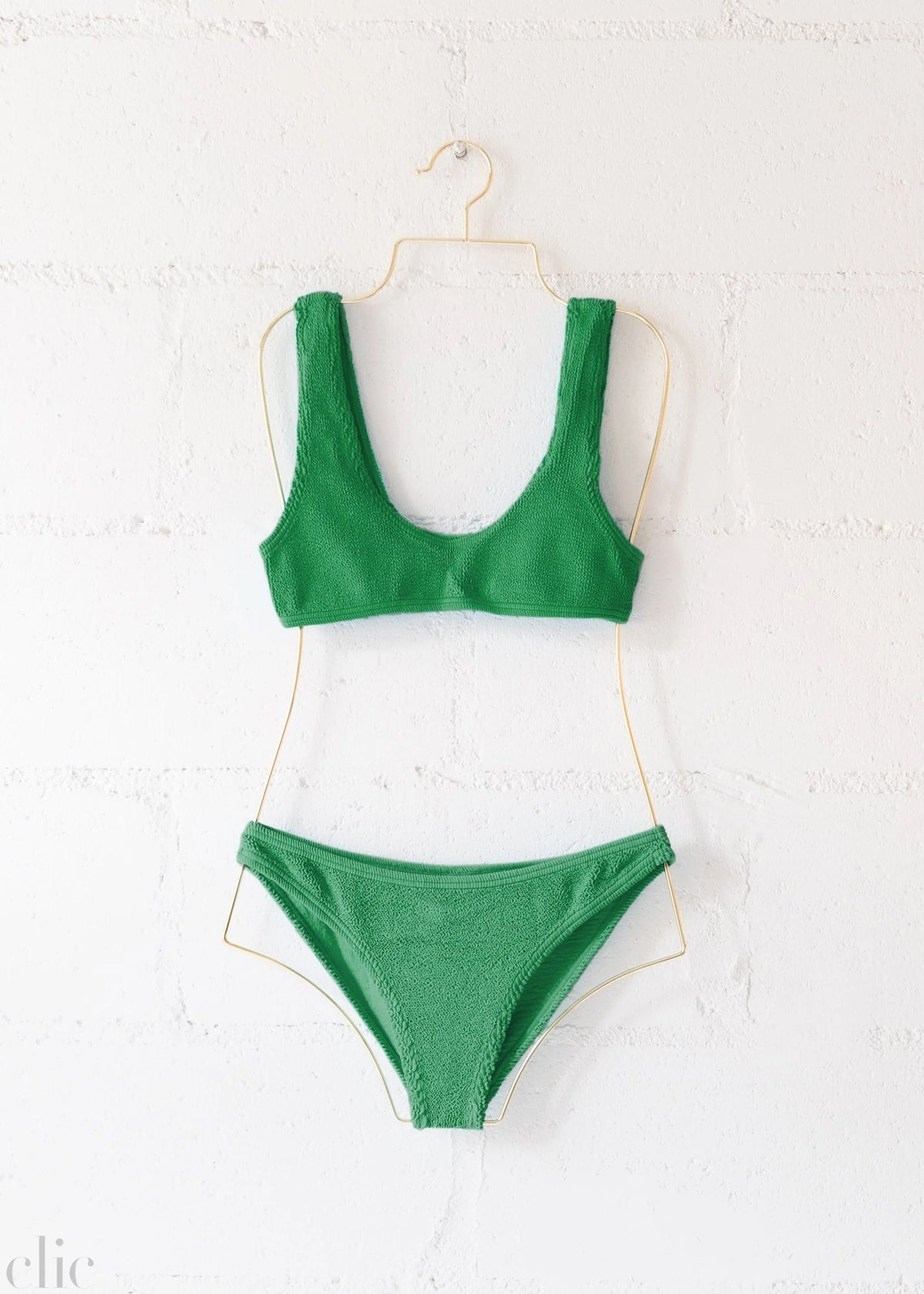 Barcelona Bikini Top in Jade Green , from Love & Bikinis