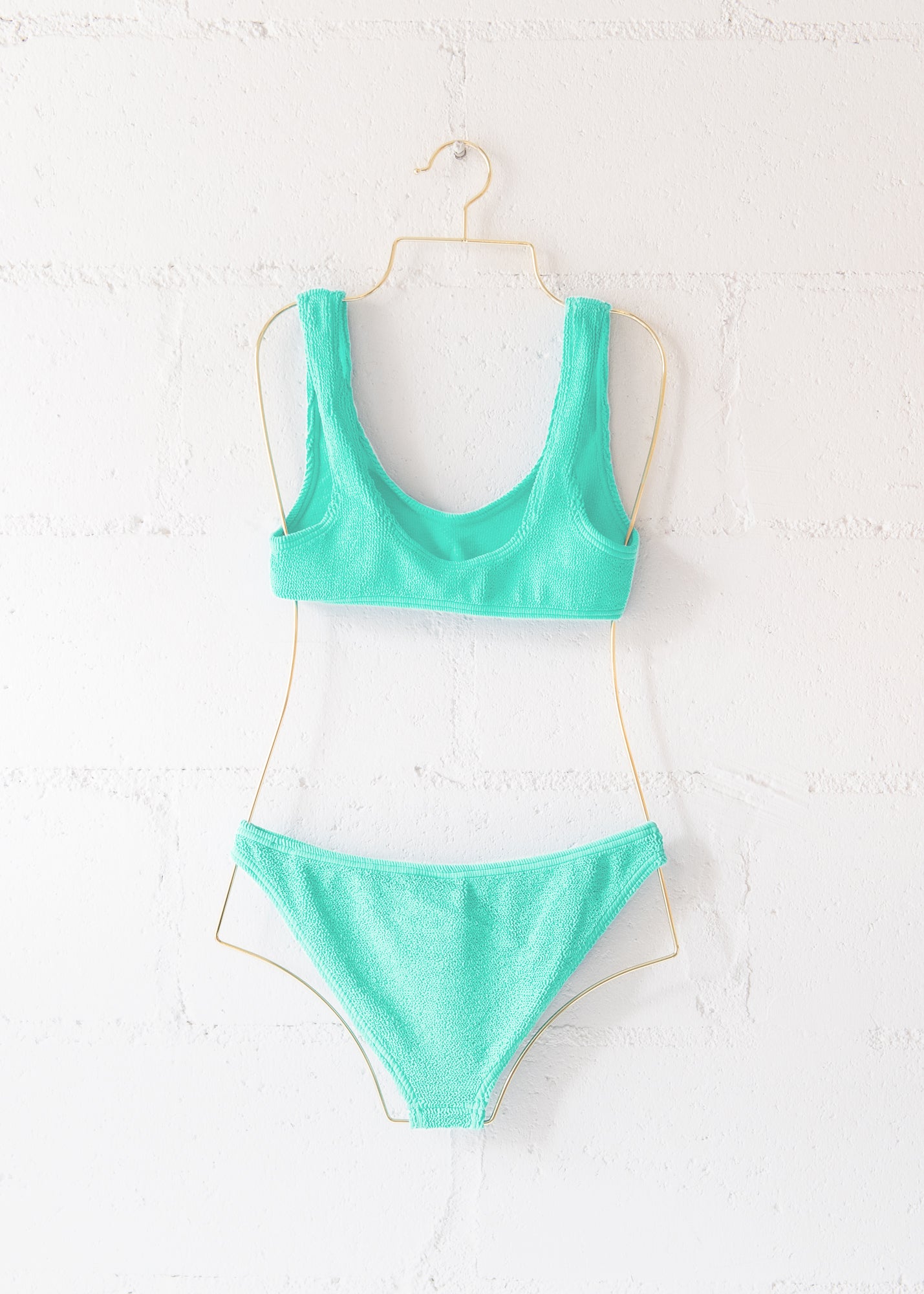 Barcelona Full Bikini Bottom in Mint Green, from Love & Bikinis