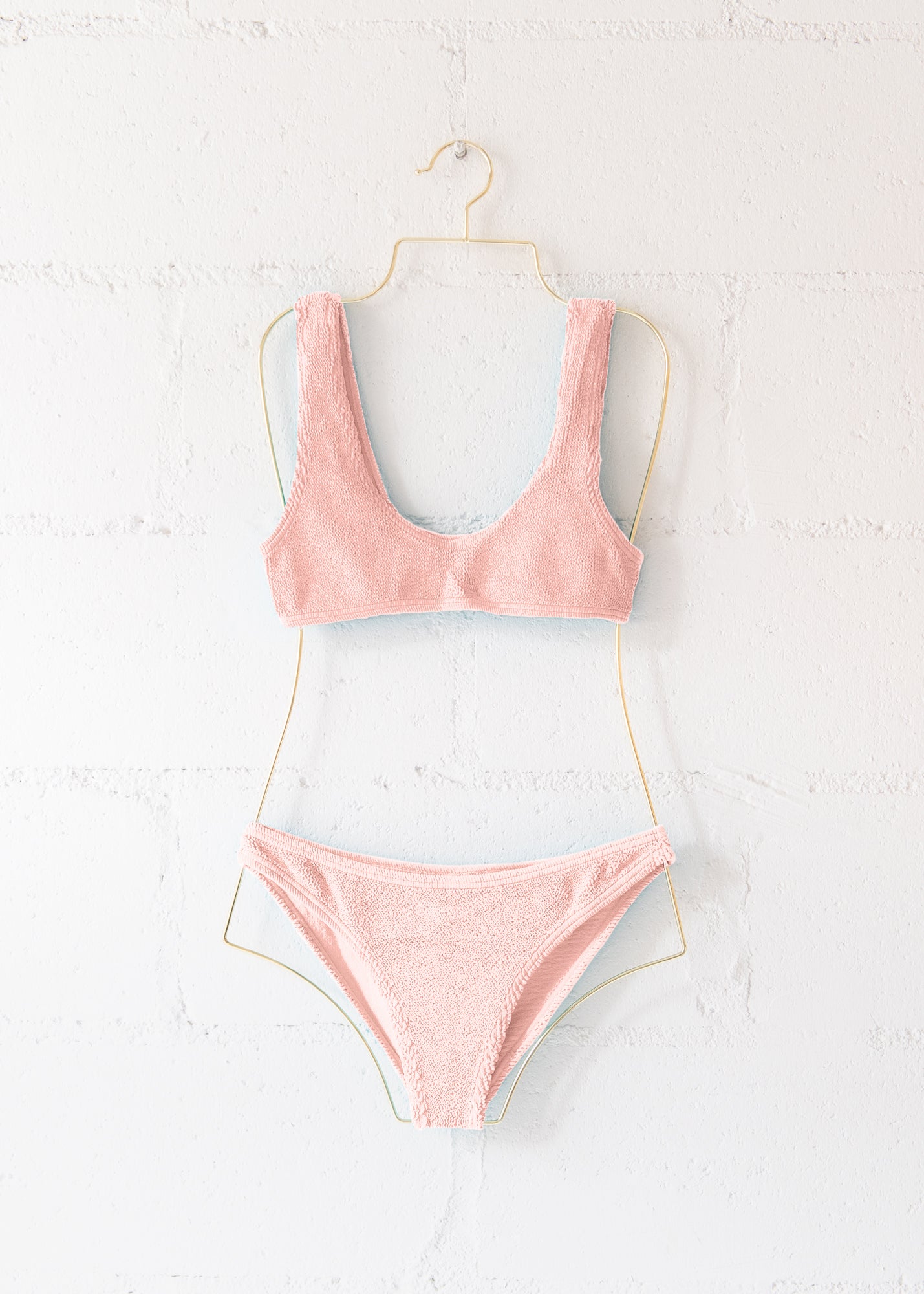 Barcelona Bikini Top in Pink Peach, from Love & Bikinis