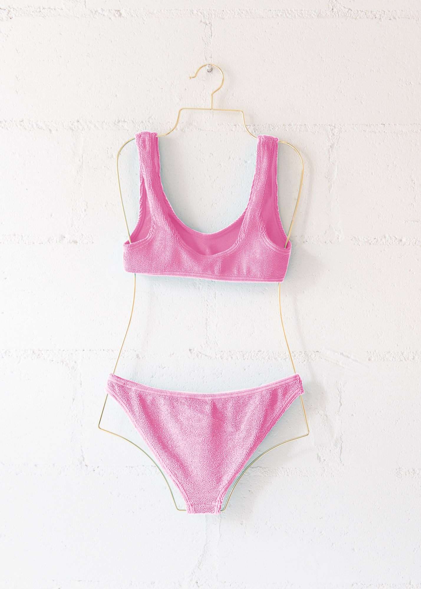 Barcelona Bikini Top in Strawberry Pink, from Love & Bikinis