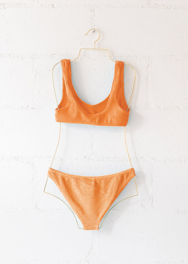 Barcelona Bikini Top in Tangerine, from Love & Bikinis