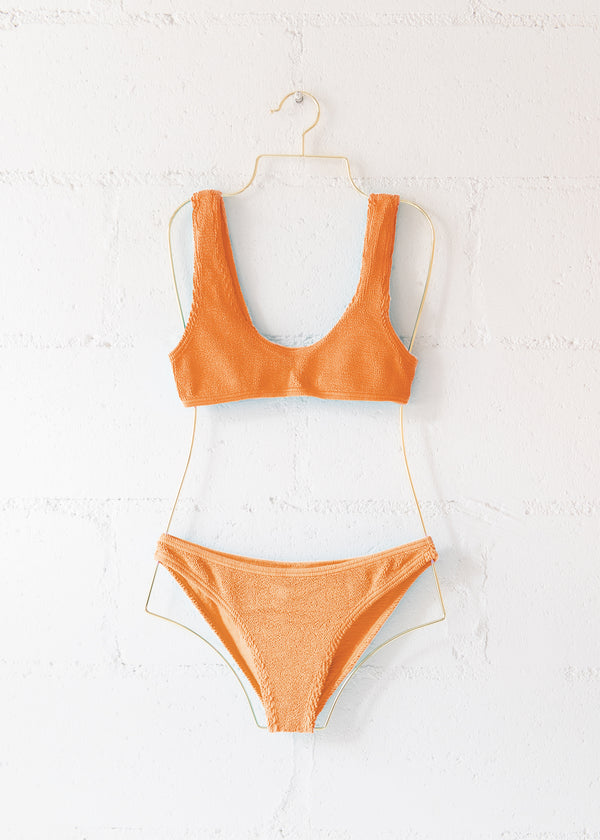 Barcelona Bikini Top in Tangerine, from Love & Bikinis