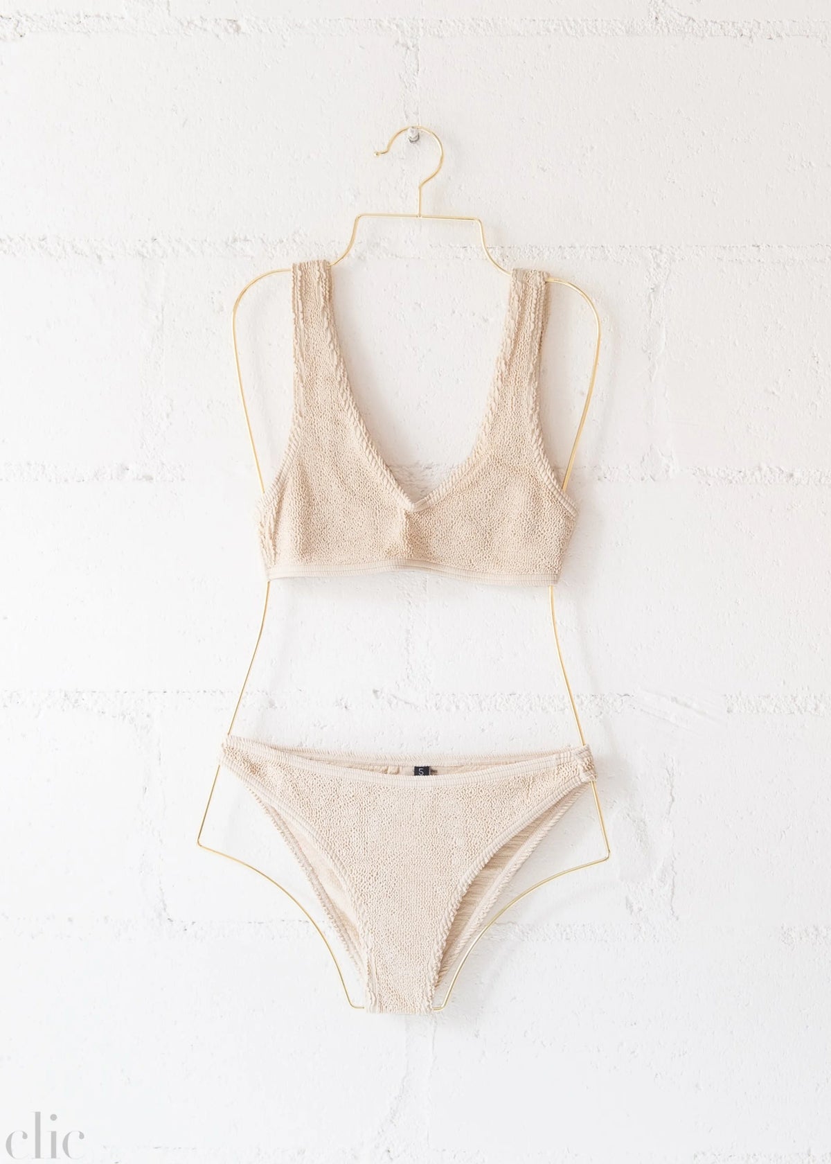 Barcelona Bikini Top in Macadamia, from Love & Bikinis