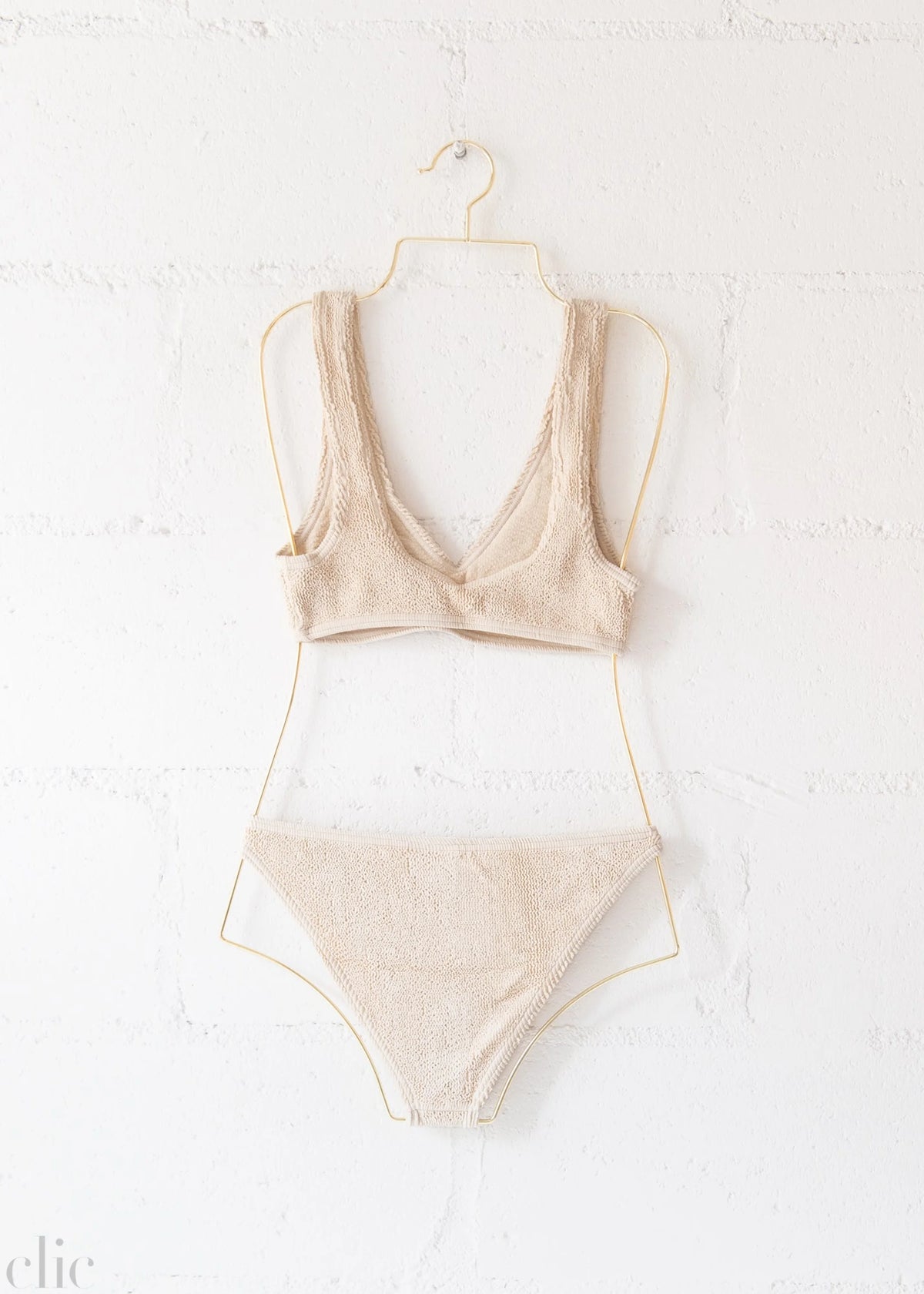 Barcelona Bikini Top in Macadamia, from Love & Bikinis