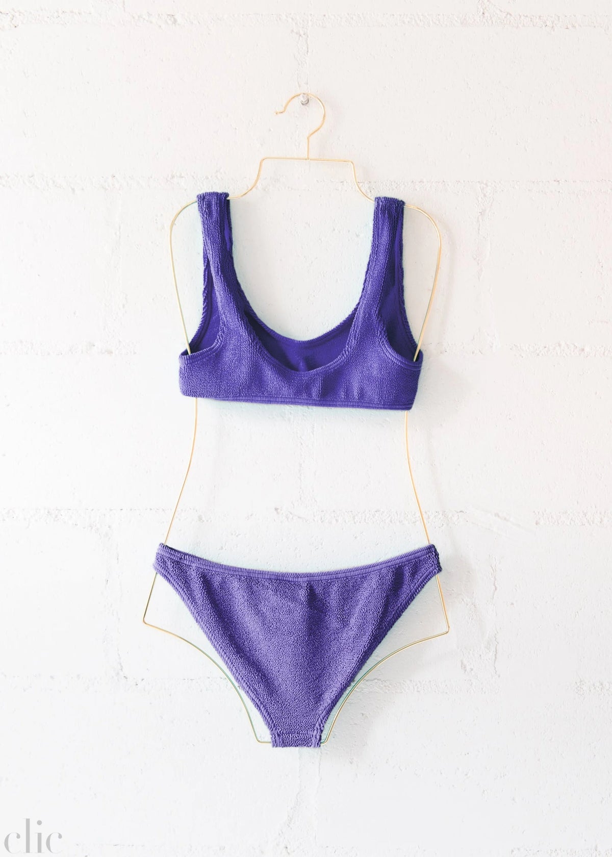 Barcelona Full Bikini Bottom in Violet, from Love & Bikinis