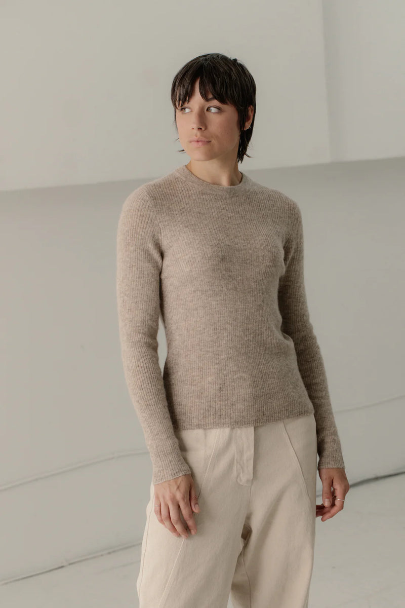 Marin Rib Top, from Bare Knitwear