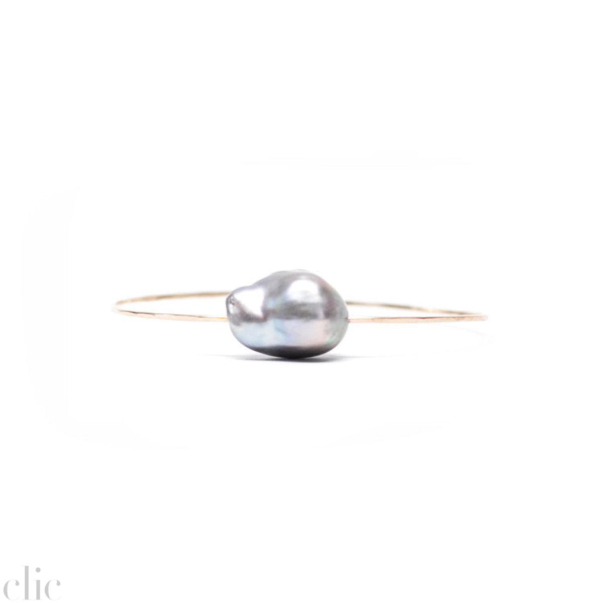 Baroque Pearl Cuff in Silver, from Mary Macgill