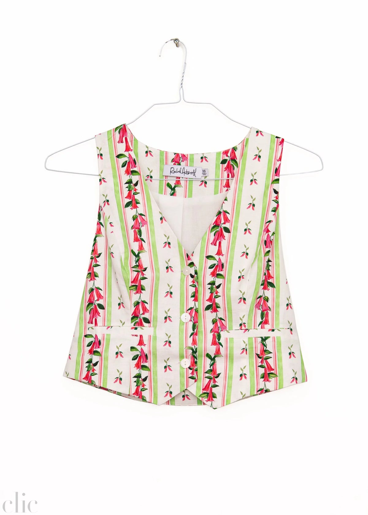 Barry Vest in Bellflower Stripe, from Rachel Antonoff
