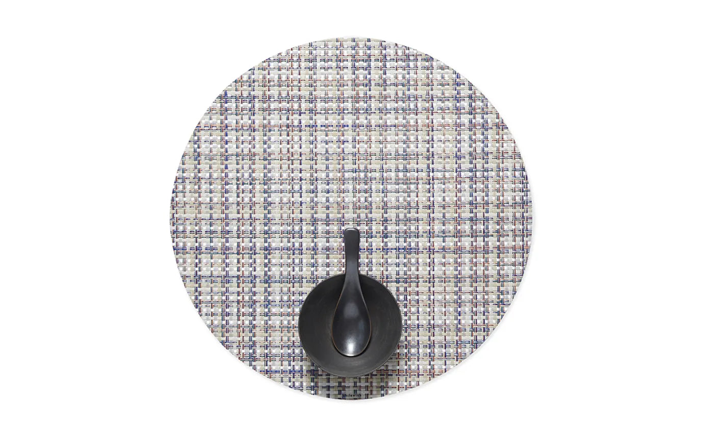 Basket Round Table Mat in Bon Bon, from Chilewich