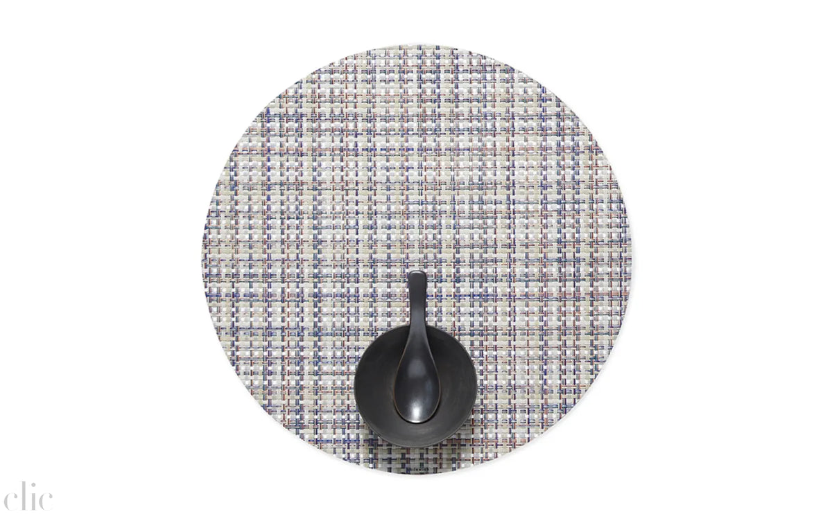 Basket Round Table Mat in Bon Bon, from Chilewich