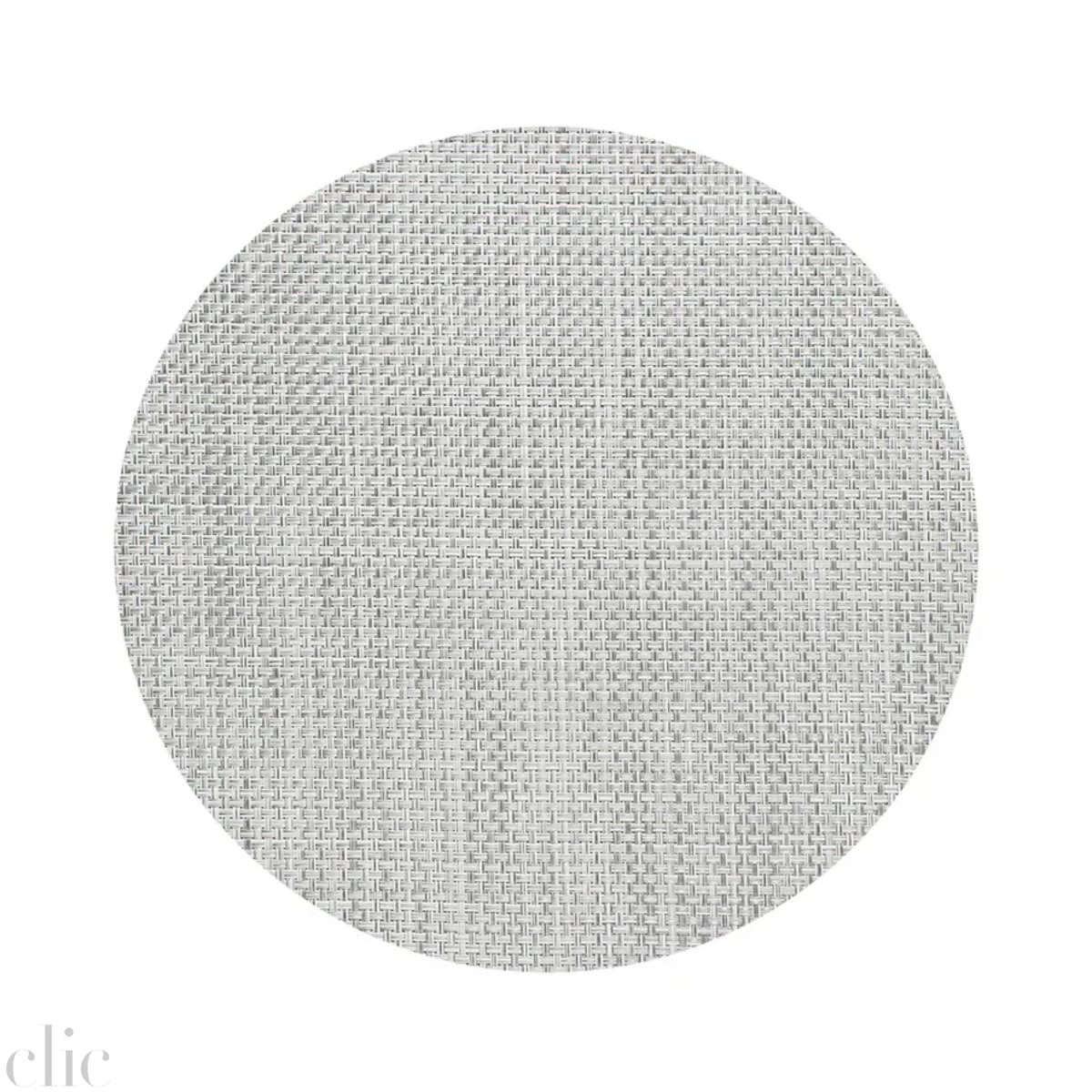 Basketweave Placemats in White and Silver, from Chilewich