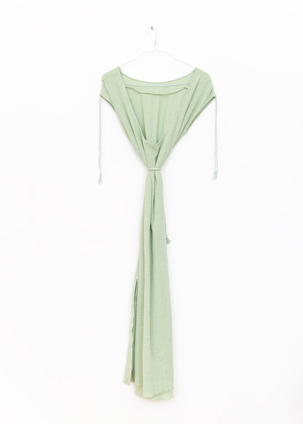 Alexandrie Long Dress in Pistachio Green, from Maison Saint Julien