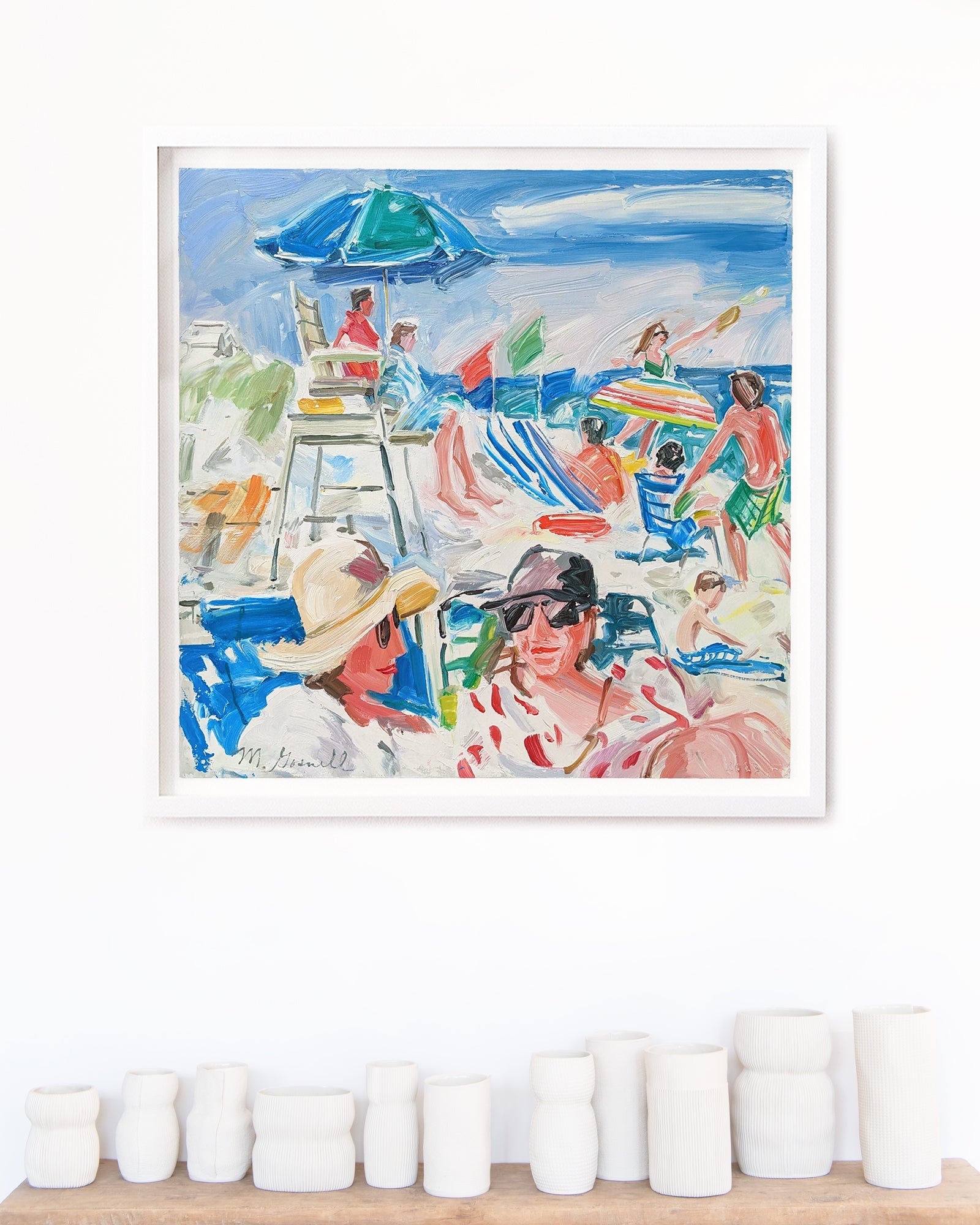 Beach Conversation by Margery Gosnell-Qua