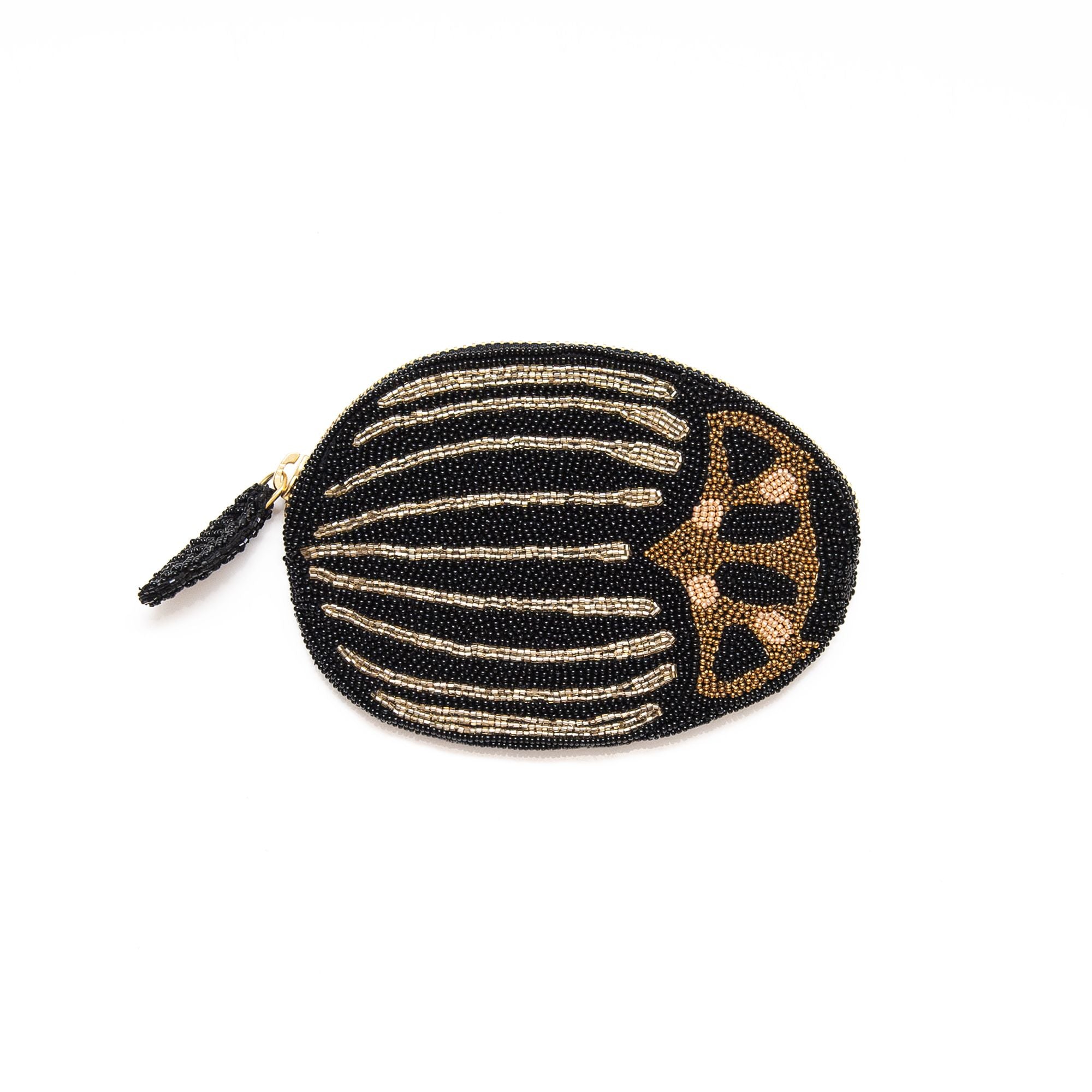 Beetle Coin Purse in Black, from Olivia Dar