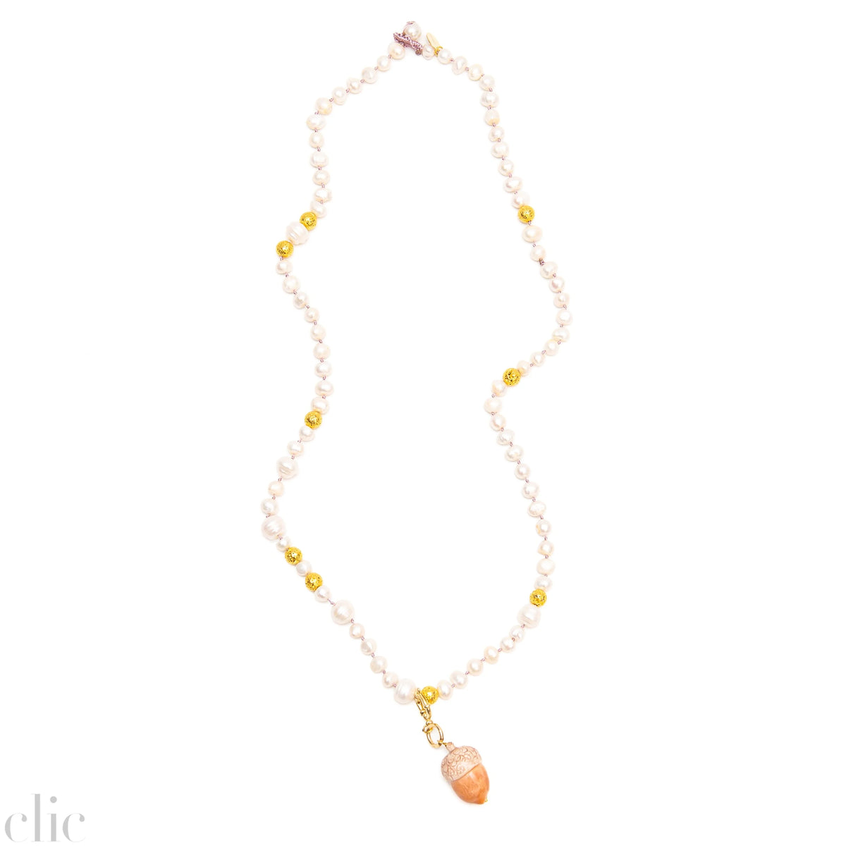 Bellota Dorada Pearl Necklace, from Cashfana