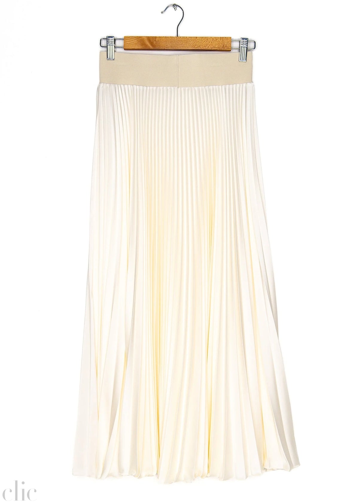 Benedetto Midi Skirt in Ivory, from Loyd Ford