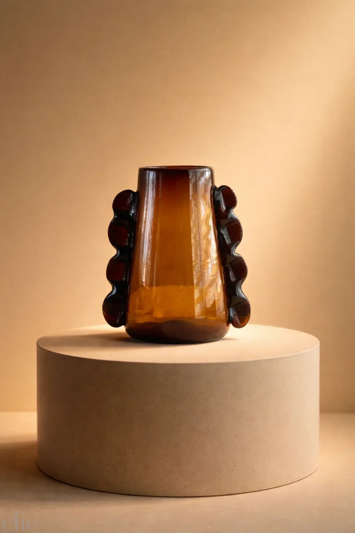 Betta Vase in Amber, from Meso