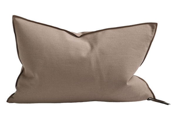 Canvas Metis Upcycled Pillow 40x60 in Nude, from Maison de Vacances