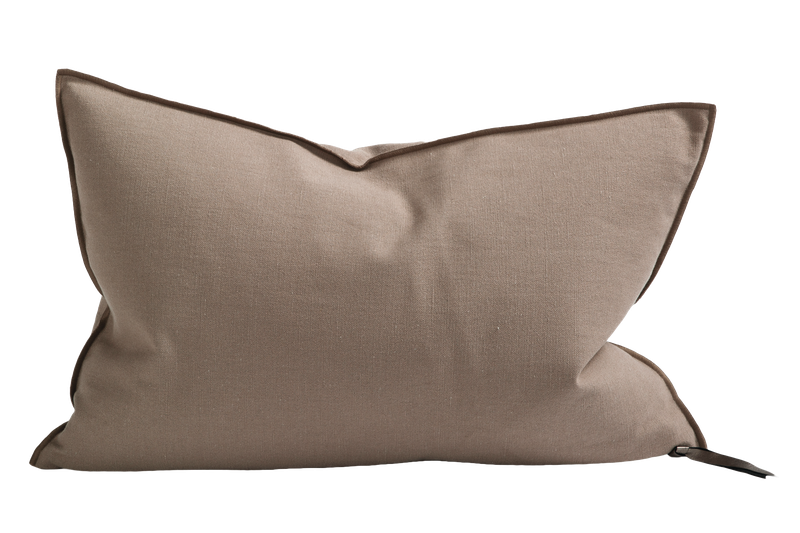 Canvas Metis Upcycled Pillow 40x60 in Nude, from Maison de Vacances