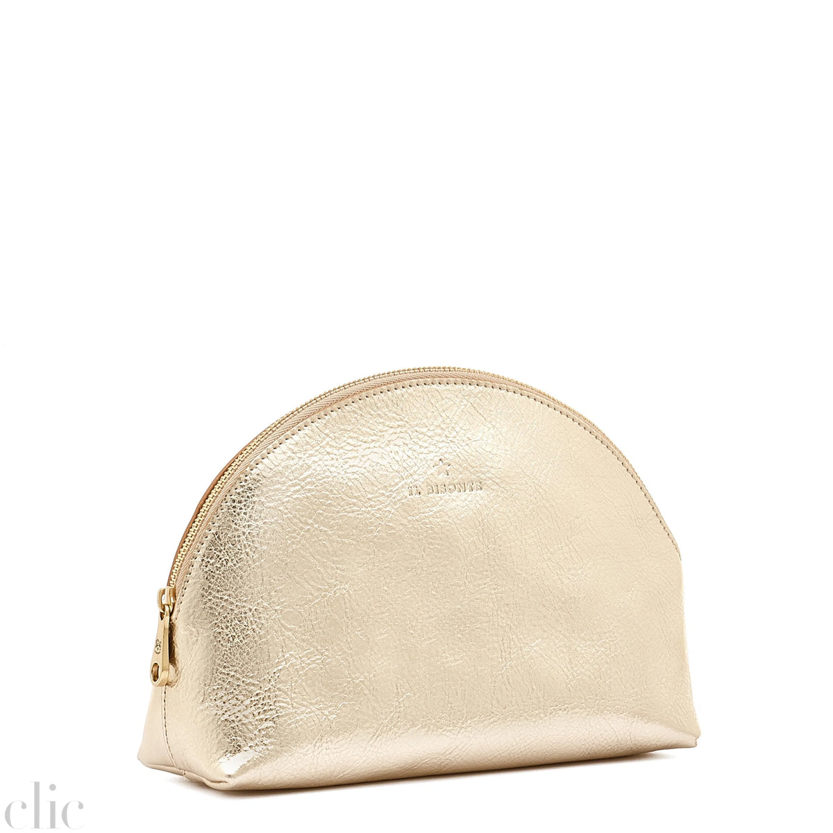 Bigallo Pouch in Metallic Platinum, from IL Bisonte