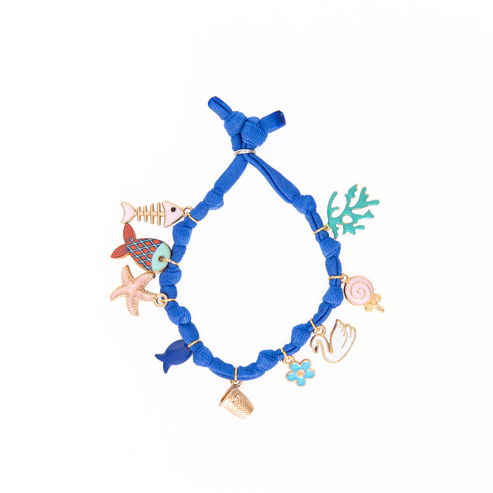 Bikini Bracelet Summer with Charm in Blue, from Keep Out Bracelets