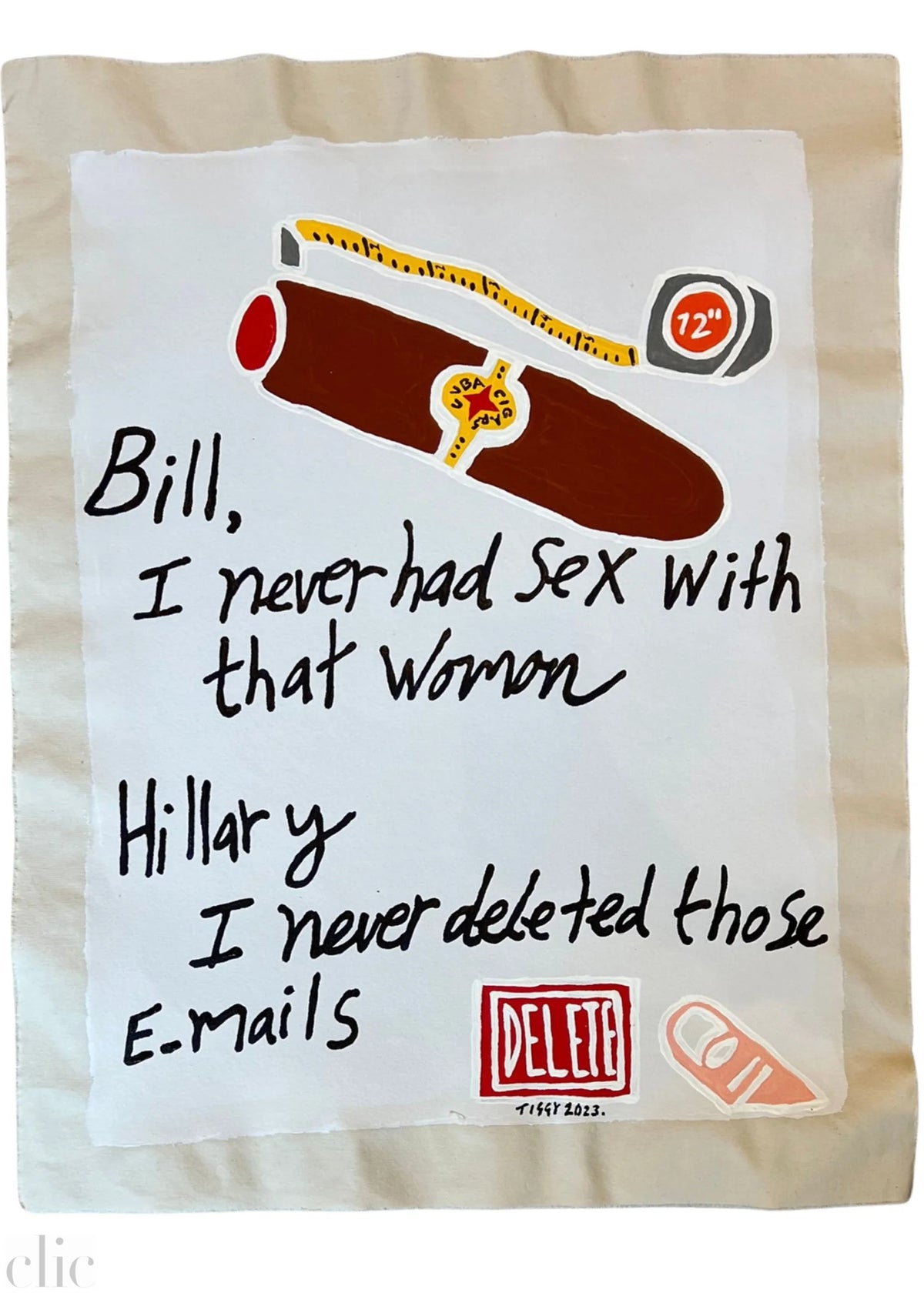 Bill Clinton - I never had sex, by Tiggy Ticehurst