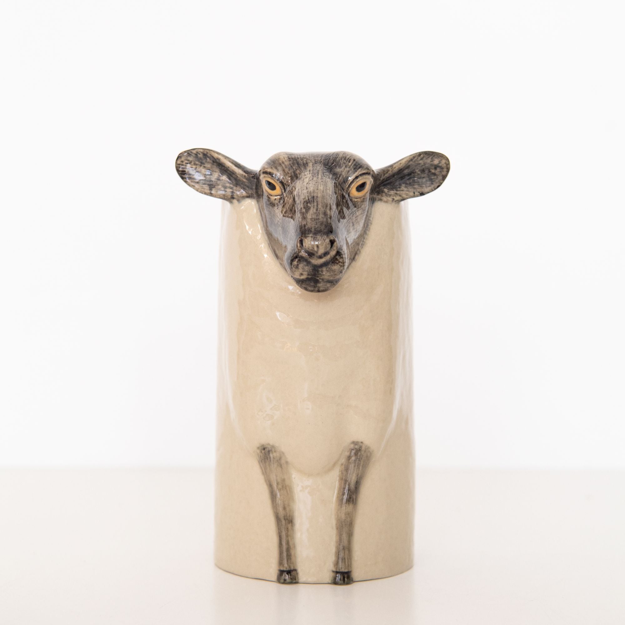 Suffolk Sheep Utensil Pot in Black, from Quail Ceramics