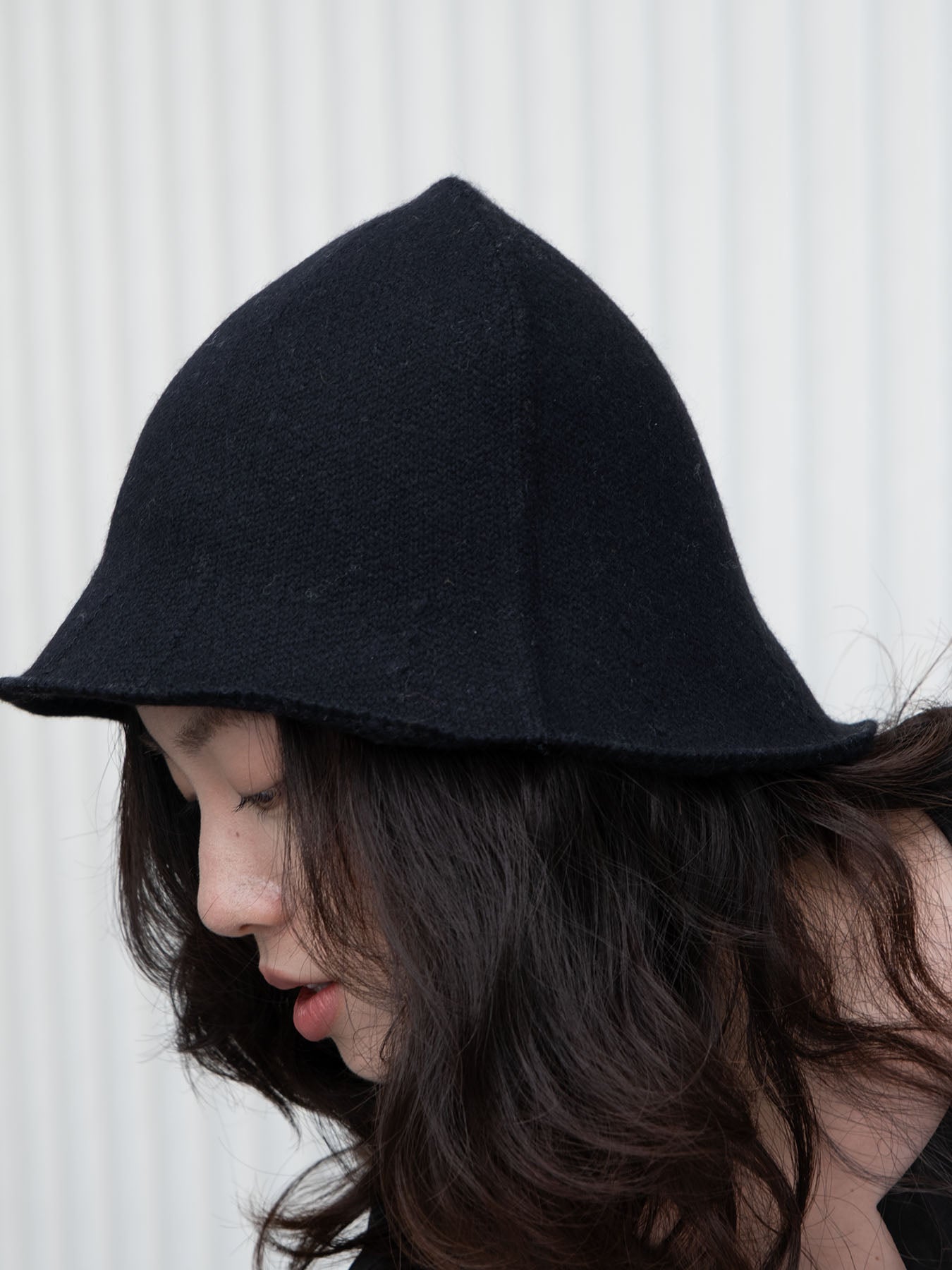 Cashmere Bucket Hat in Black, from Oats and Rice