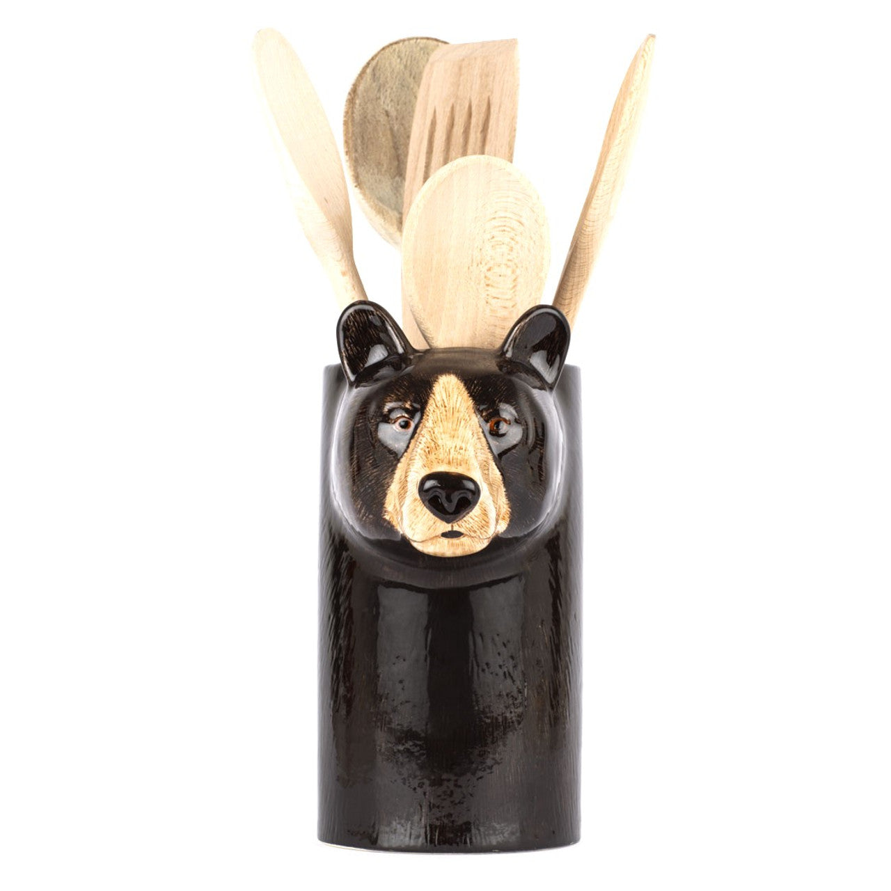 Black Bear Utensil Pot, from Quail Ceramics