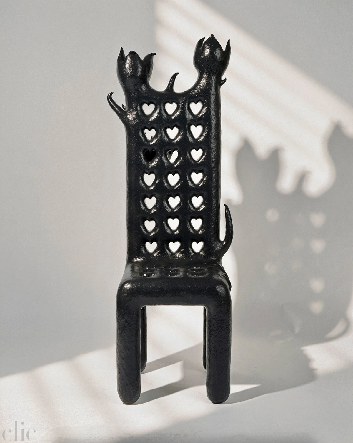 Black Throne Chair by Matin Zad