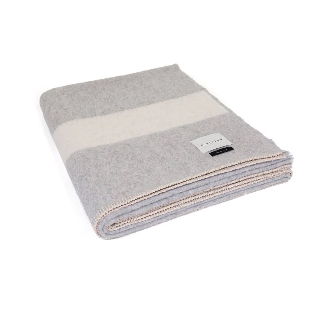 The Siempre Blanket in Light Heather, from Blacksaw