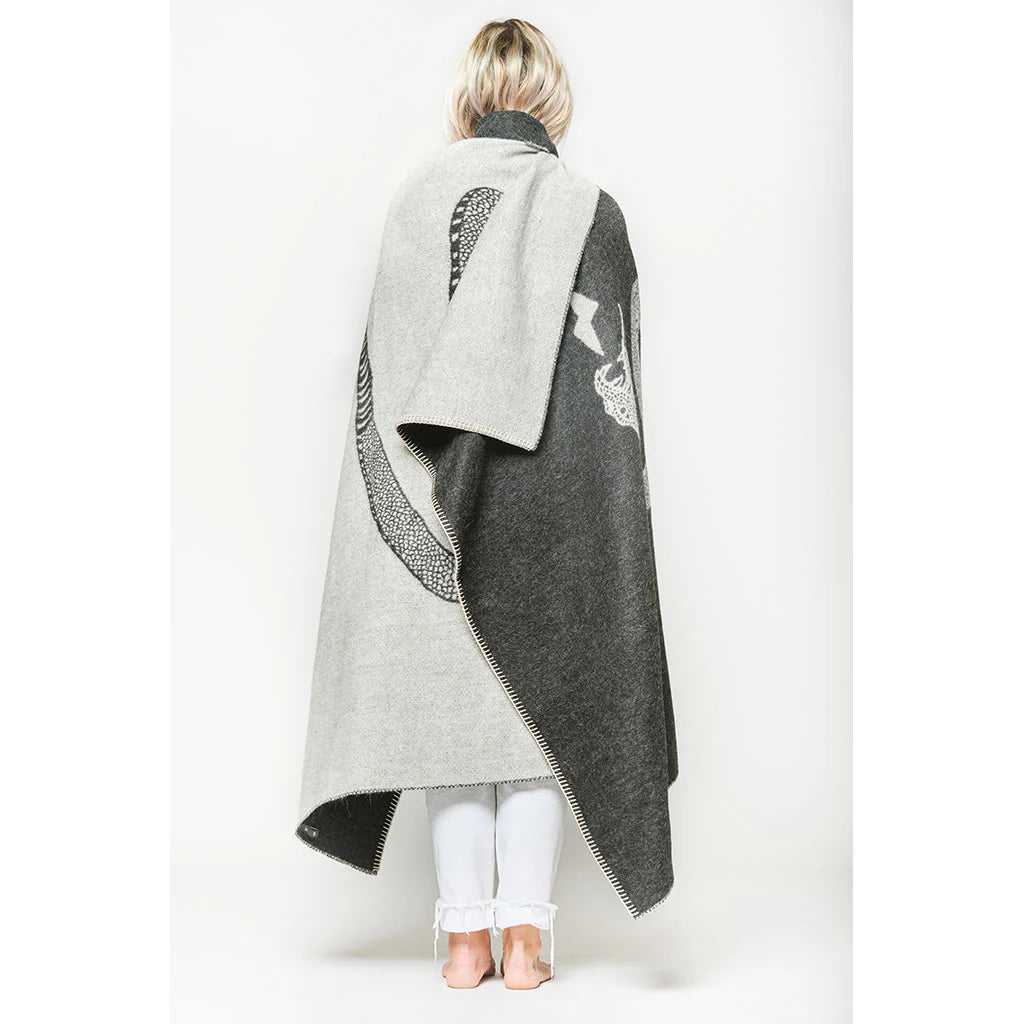 Peyote Reversible Throw in Rucksack, from Blacksaw