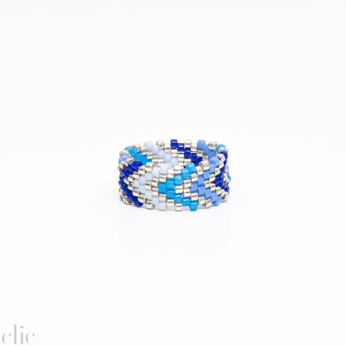 Miyuki Ring 2 in Blue, from Mercado
