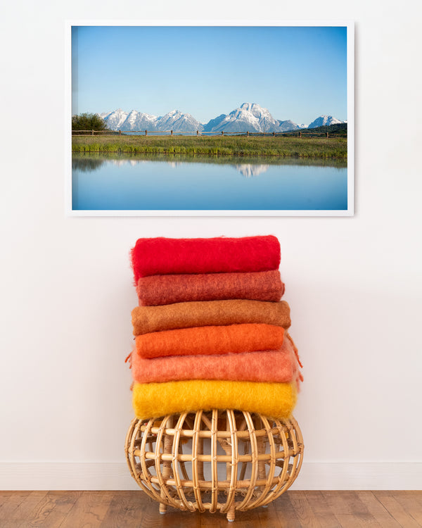 Blue Sky over The Grand Tetons by Nick Turner