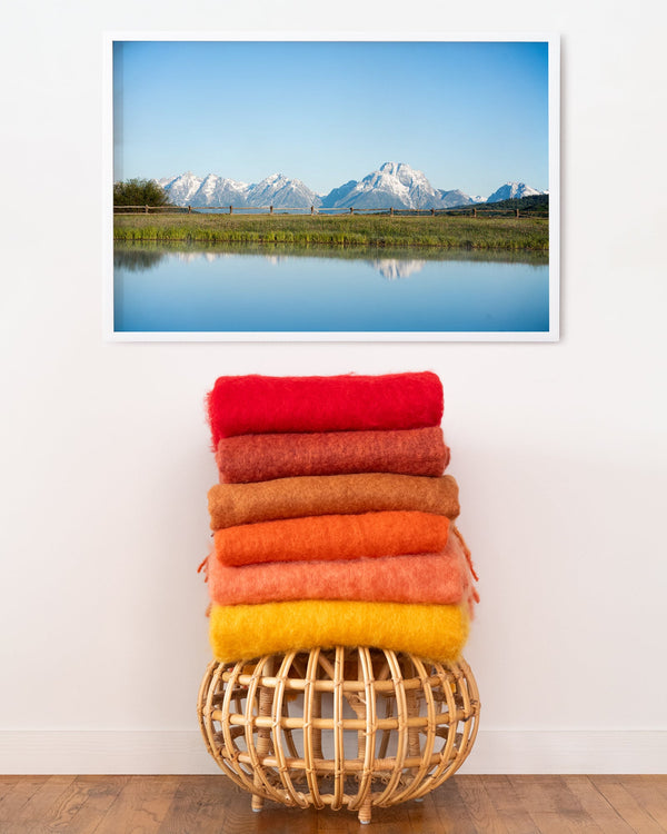 Blue Sky over The Grand Tetons by Nick Turner