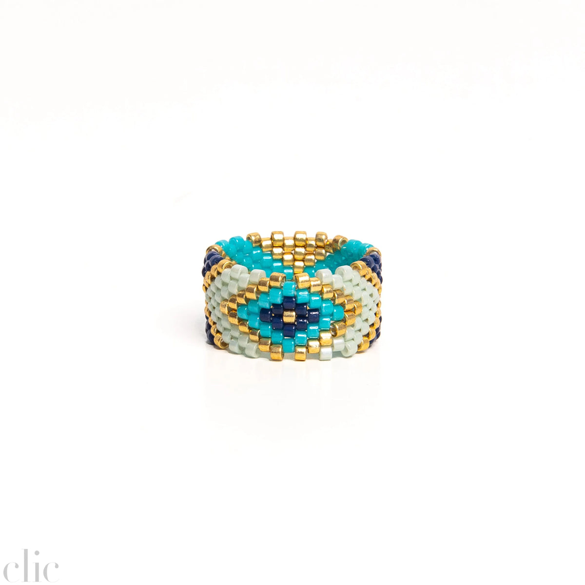 Miyuki Ring 1 in Blue, from Mercado